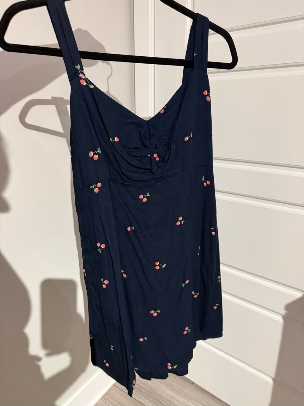 Old Navy Navy Cherry-Print Chemise Slip